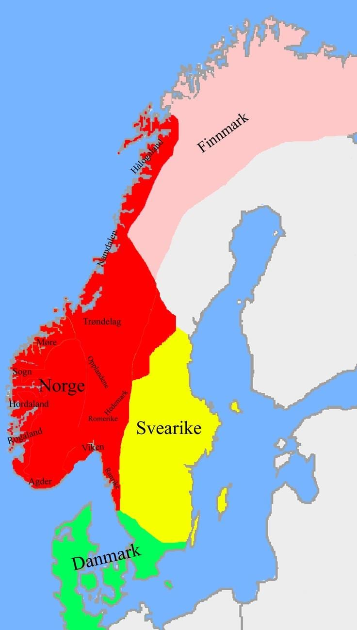 Mapi Norveške granica