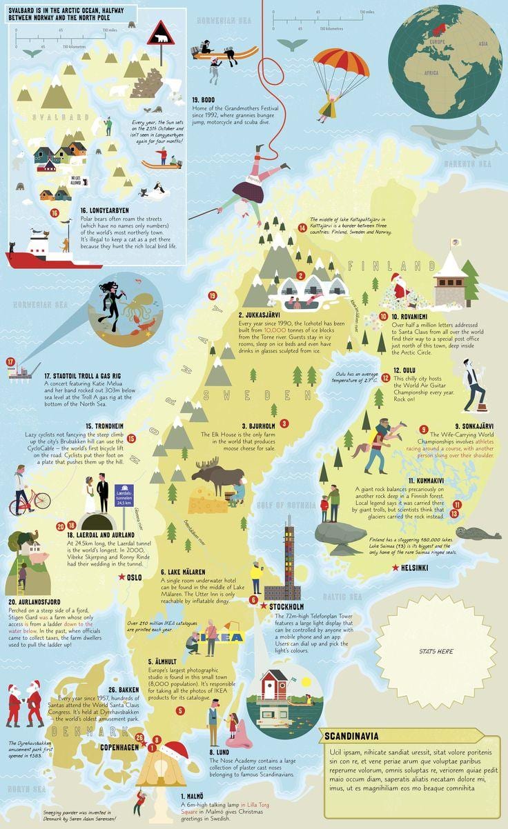 Norveške mora da vidi mapu