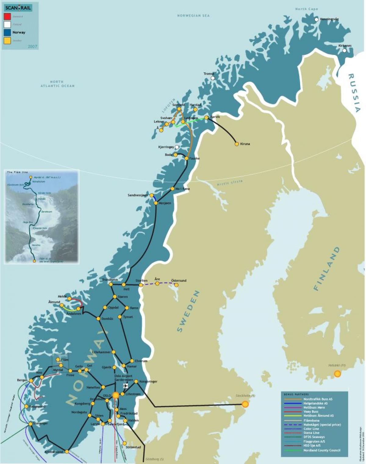 Norveške ogradu mapu
