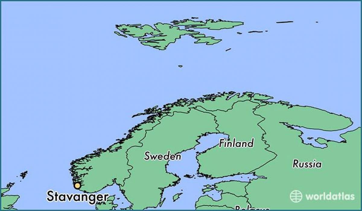 mapi stavangeru Norveške