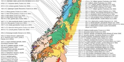 Mapa geološke Norveške