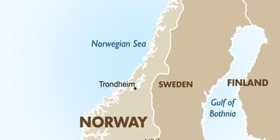Norveške mapa kapitala