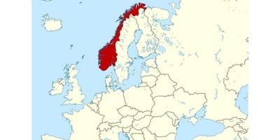 Norveške lokaciju na mapi
