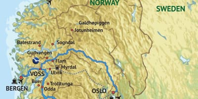 Mapi zapadne Norveške