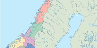 Mapi Norveške vektor