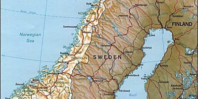 Mapi Norveške planinama
