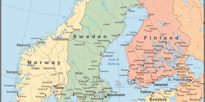 Mapi Norveške zemlji