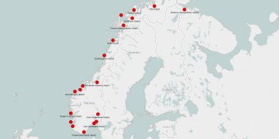 Mapi Norveške aerodrome